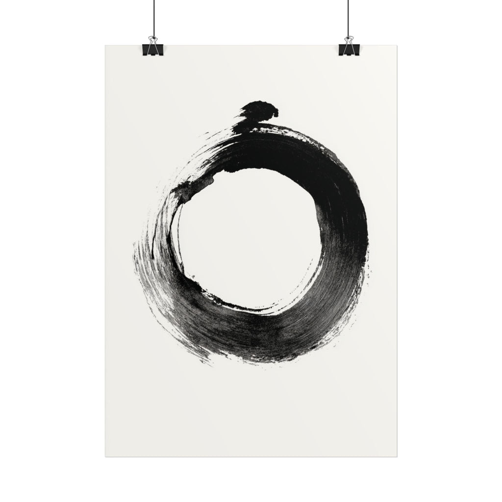 Minimalistisches Zen Poster | Minimalistische Wanddeko | Japanisches Wandbild | Meditations Deko | Moderne Wandkunst | Geschenk Deko