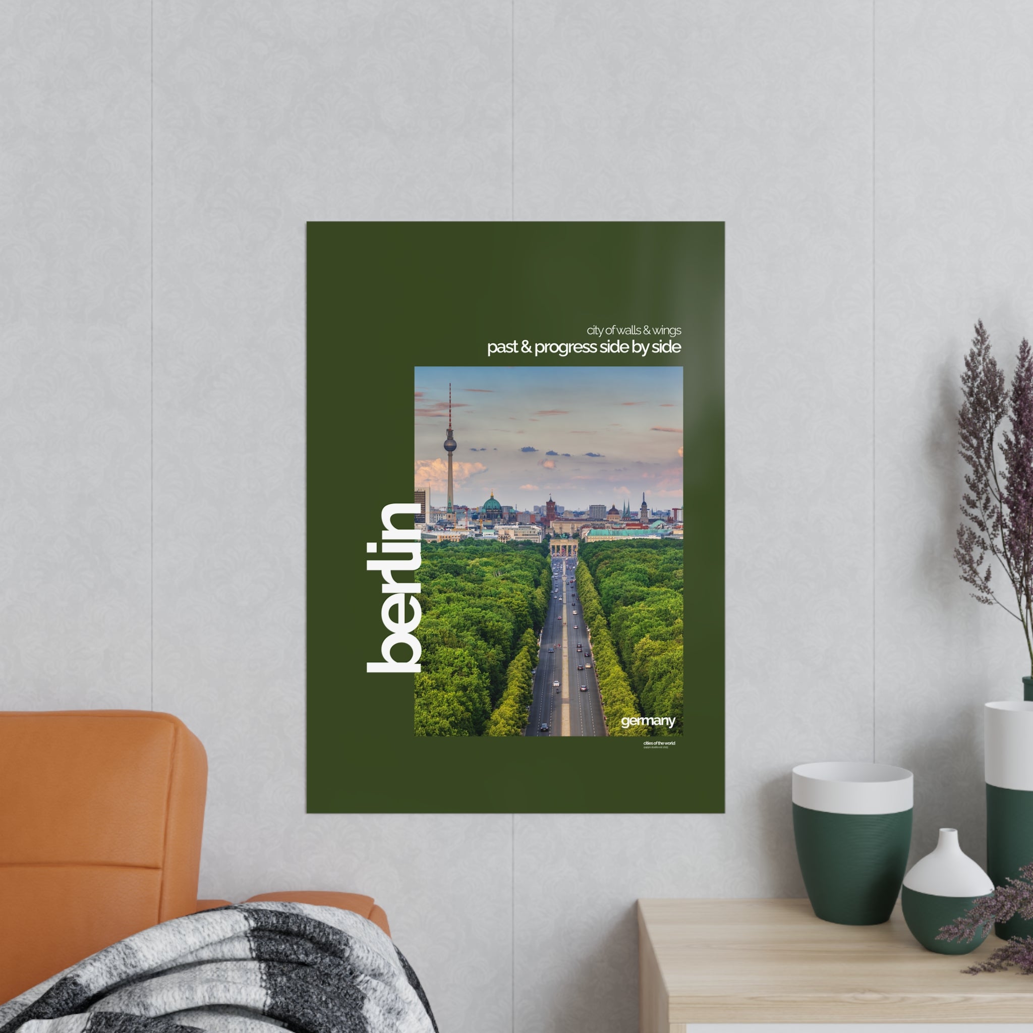 Berlin Poster | Cities of the World | Wandkunst fuer Reisende, Sammler & Stadtliebhaber | Moderne Stadtdeko, Fotoposter