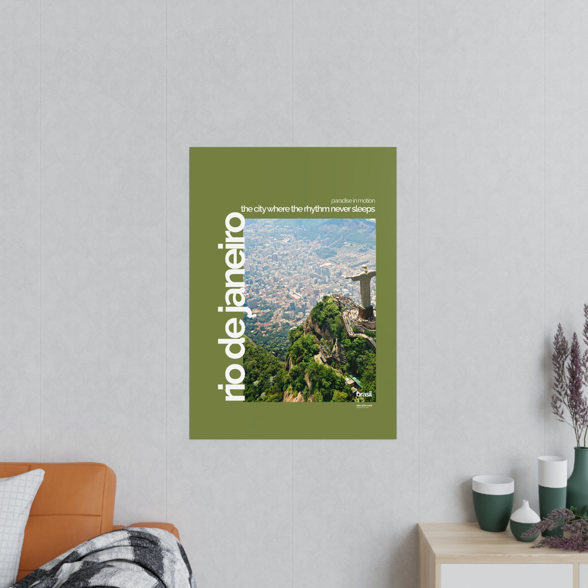 Rio de Janeiro Poster | Cities of the World | Wandkunst fuer Reisende, Sammler & Stadtliebhaber | Moderne Stadtdeko, Fotoposter