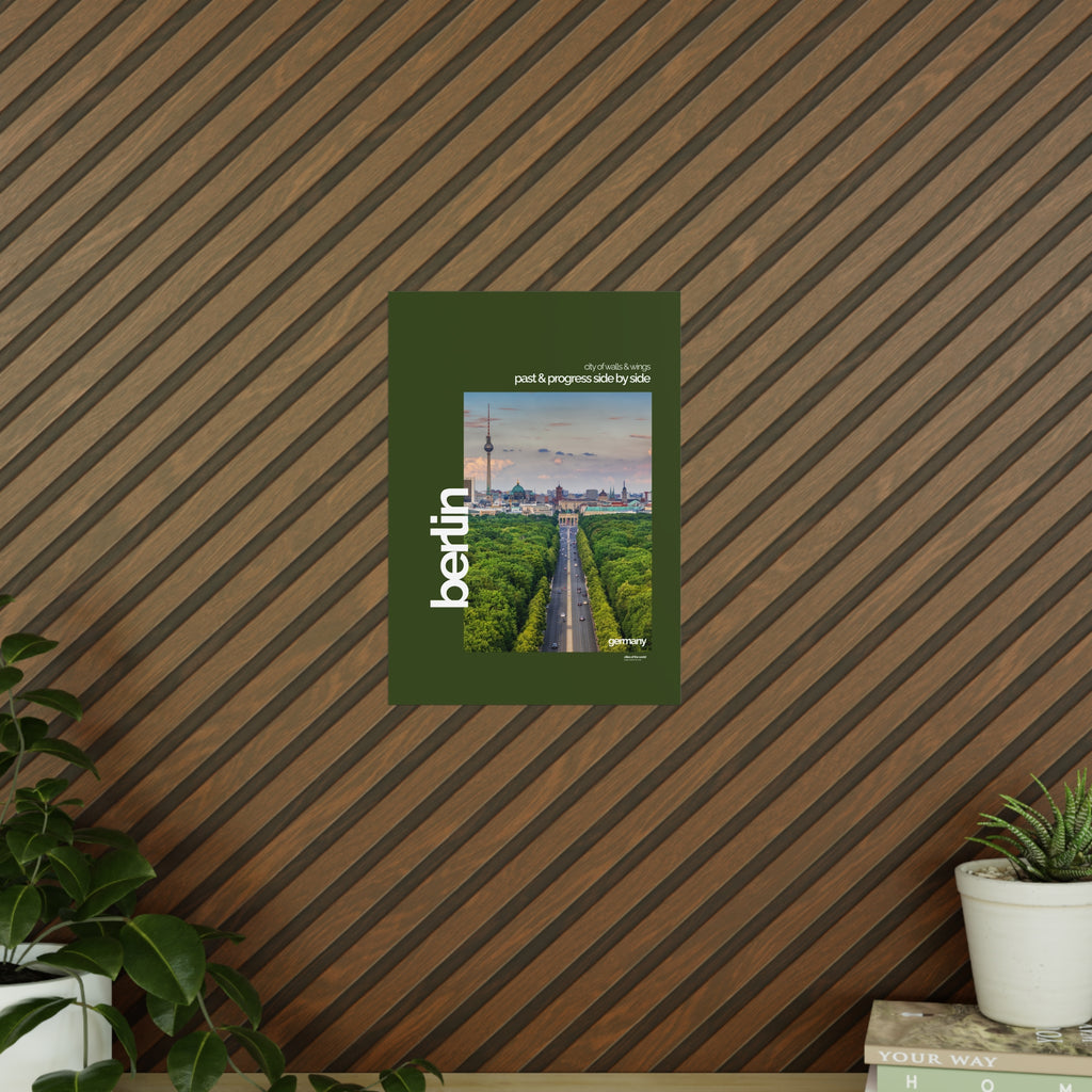 Berlin Poster | Cities of the World | Wandkunst fuer Reisende, Sammler & Stadtliebhaber | Moderne Stadtdeko, Fotoposter