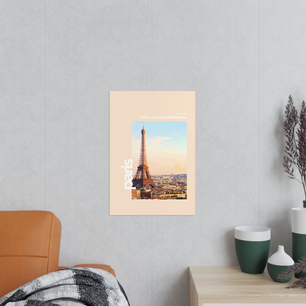 Paris Poster | Cities of the World | Wandkunst fuer Reisende, Sammler & Stadtliebhaber | Moderne Stadtdeko, Fotoposter