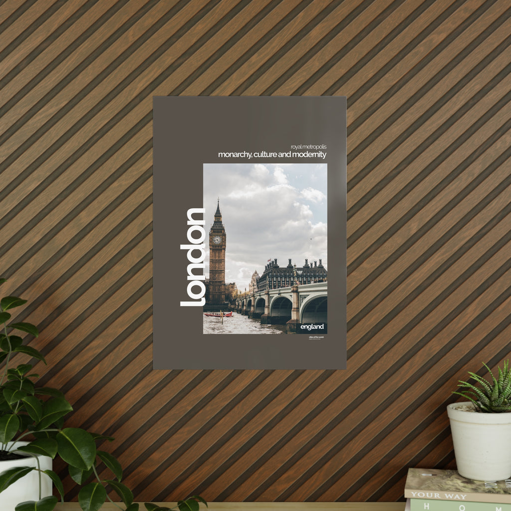 London Poster | Cities of the World | Wandkunst fuer Reisende, Sammler & Stadtliebhaber | Moderne Stadtdeko, Fotoposter