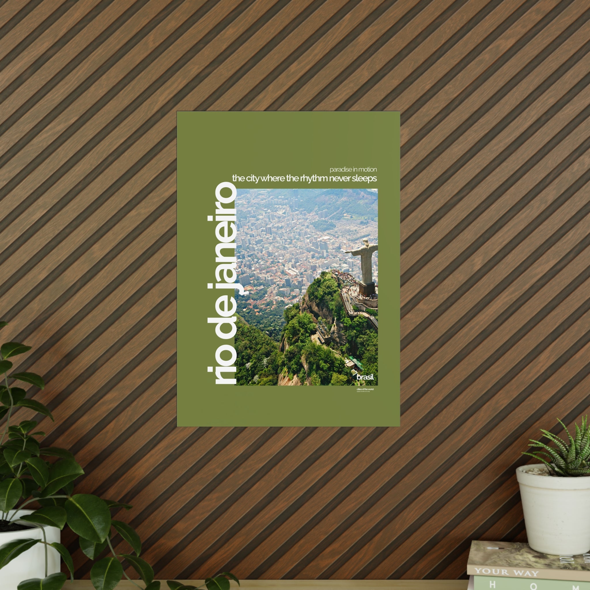 Rio de Janeiro Poster | Cities of the World | Wandkunst fuer Reisende, Sammler & Stadtliebhaber | Moderne Stadtdeko, Fotoposter