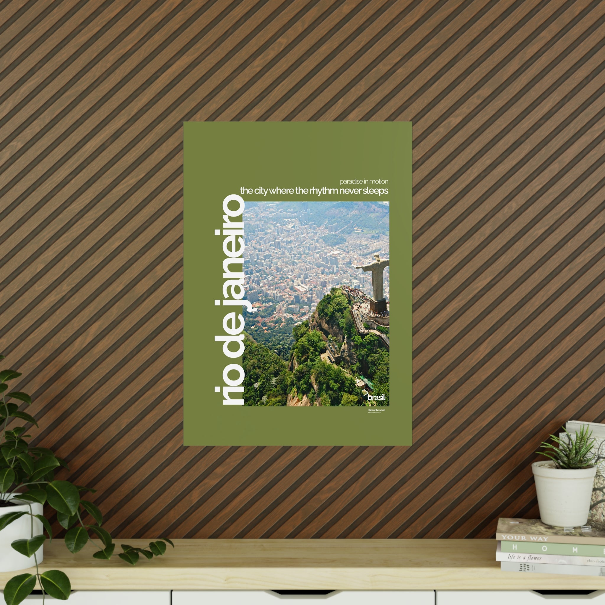 Rio de Janeiro Poster | Cities of the World | Wandkunst fuer Reisende, Sammler & Stadtliebhaber | Moderne Stadtdeko, Fotoposter