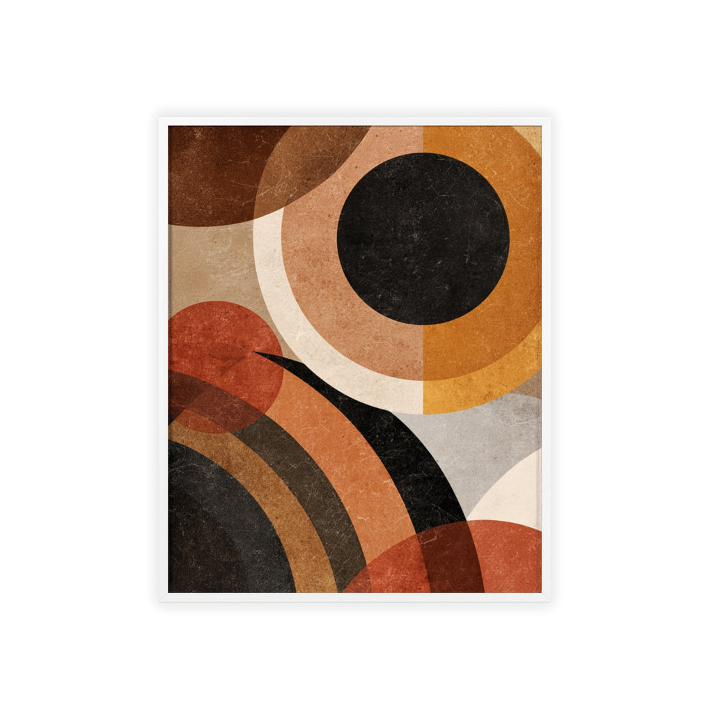 Modernes Geometrisches Kunstposter | Abstrakte Wanddeko, Gerahmte Wohnraumkunst, Minimalistisches Poster für Wohnzimmer, Stilvolles Geschenk