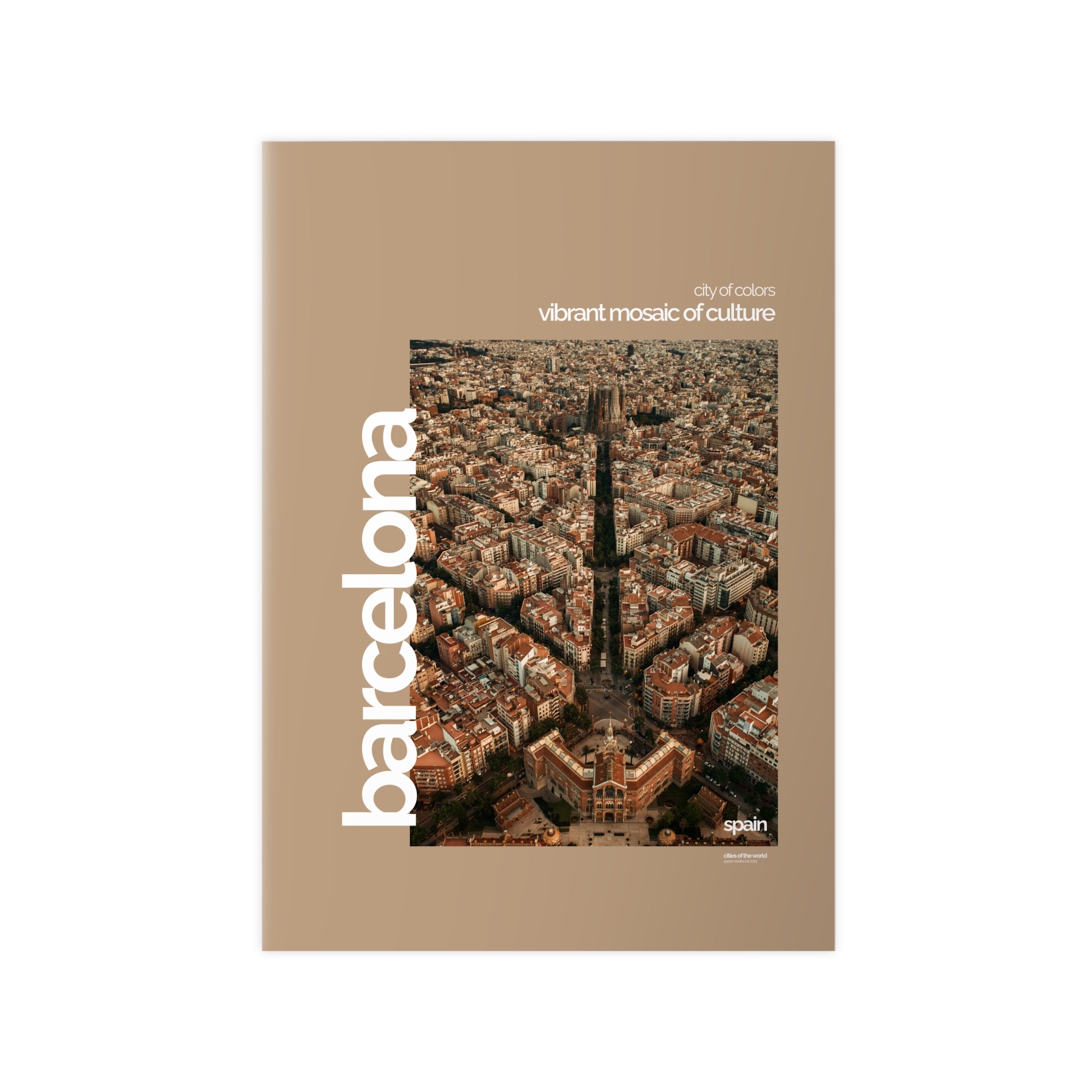 Barcelona Poster | Cities of the World | Wandkunst fuer Reisende, Sammler & Stadtliebhaber | Moderne Stadtdeko, Fotoposter