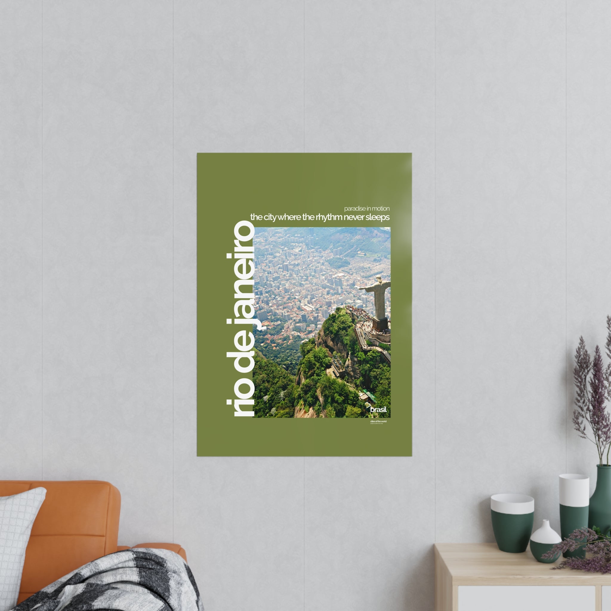 Rio de Janeiro Poster | Cities of the World | Wandkunst fuer Reisende, Sammler & Stadtliebhaber | Moderne Stadtdeko, Fotoposter