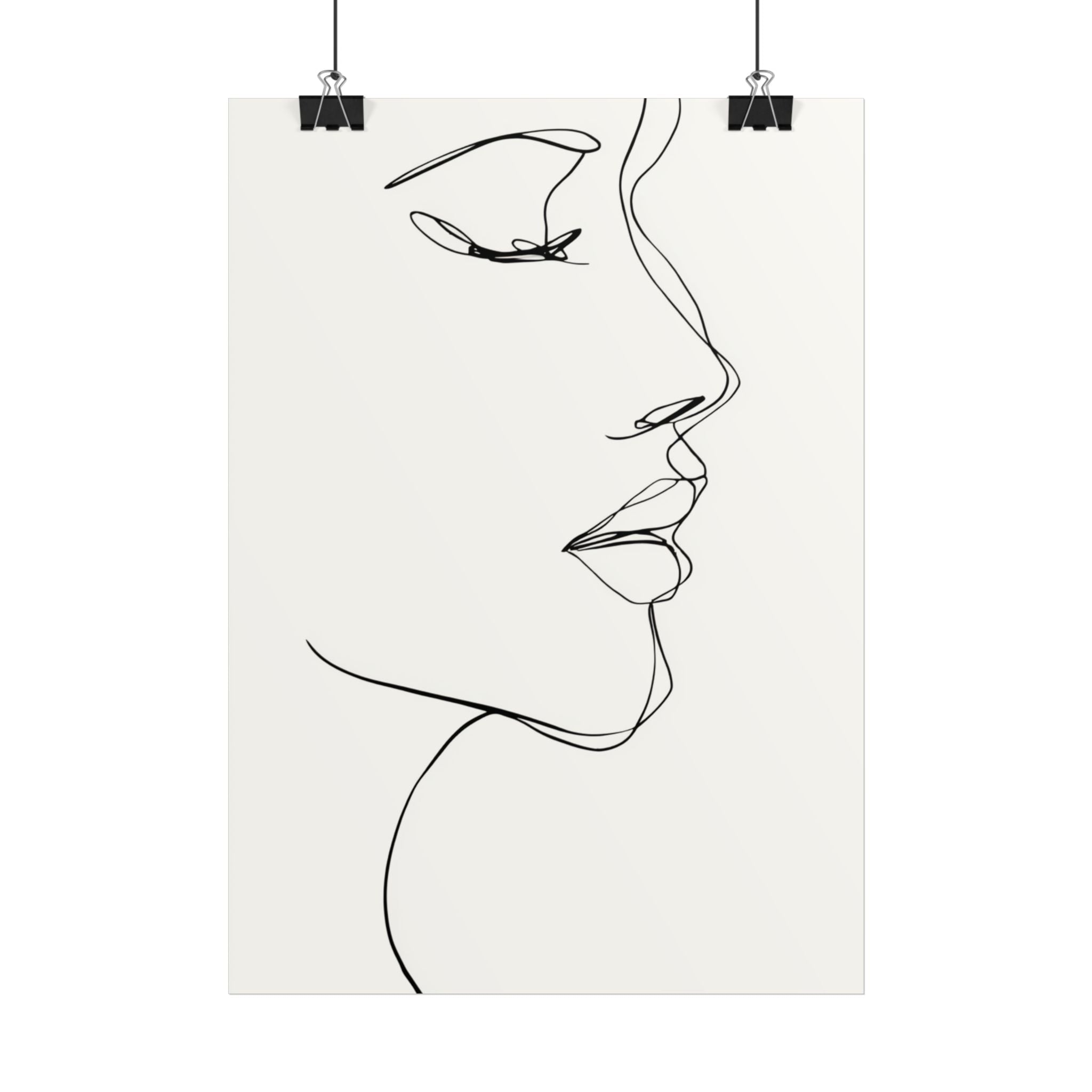 Elegantes Line Art Poster | Minimalistisches Poster | Moderne Wandkunst | Home & Office Dekor | Geschenk Wanddeko | Chick Poster