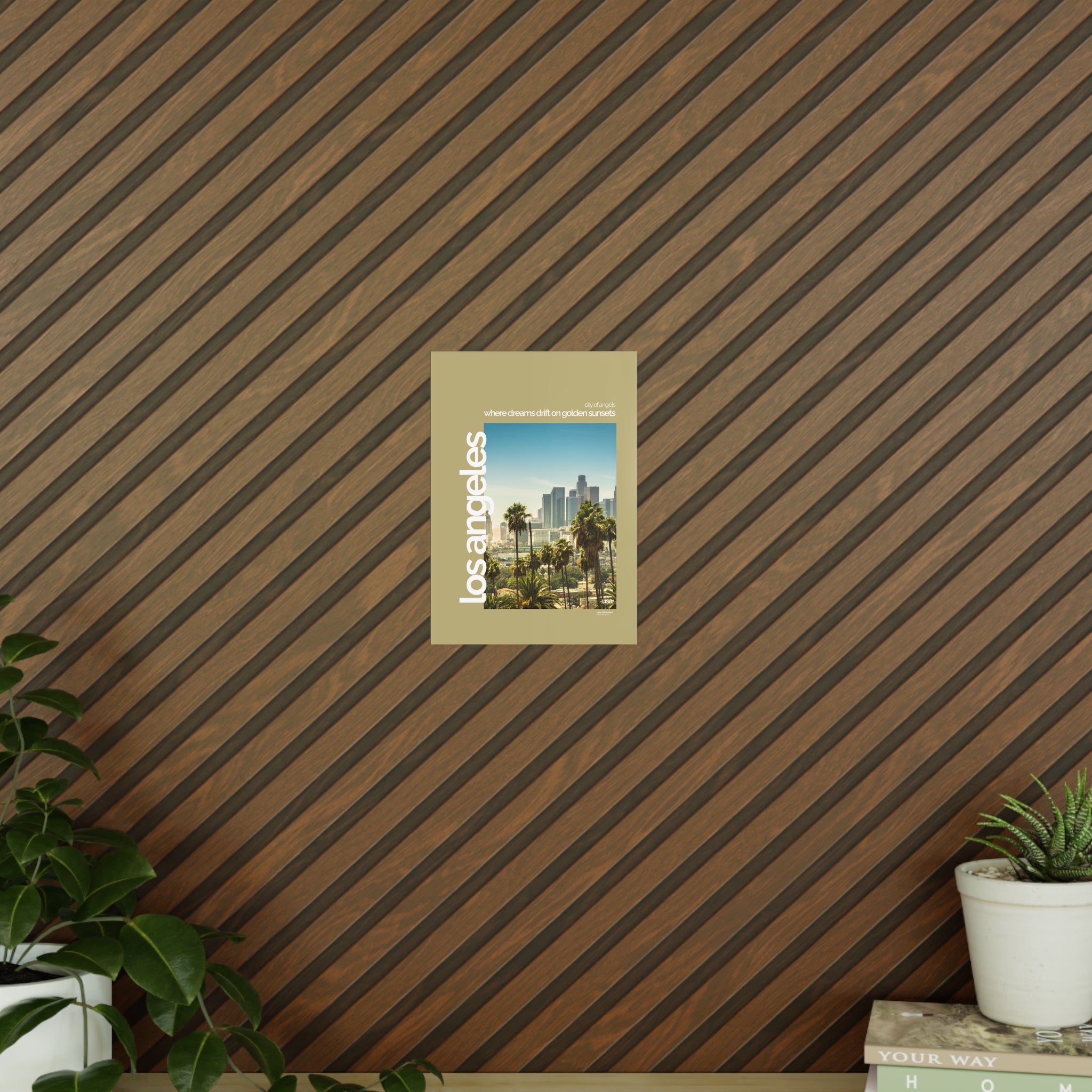 Los Angeles Poster | Cities of the World | Wandkunst fuer Reisende, Sammler & Stadtliebhaber | Moderne Stadtdeko, Fotoposter