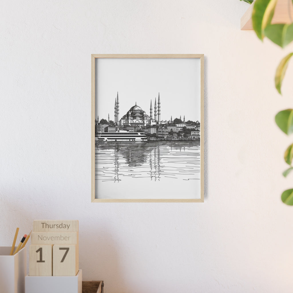 Stylish Framed Poster Art, Modern Home Decor, Inspirational Wall Art, Unique Gift for Art Lovers, Elegant Black-and-White Design