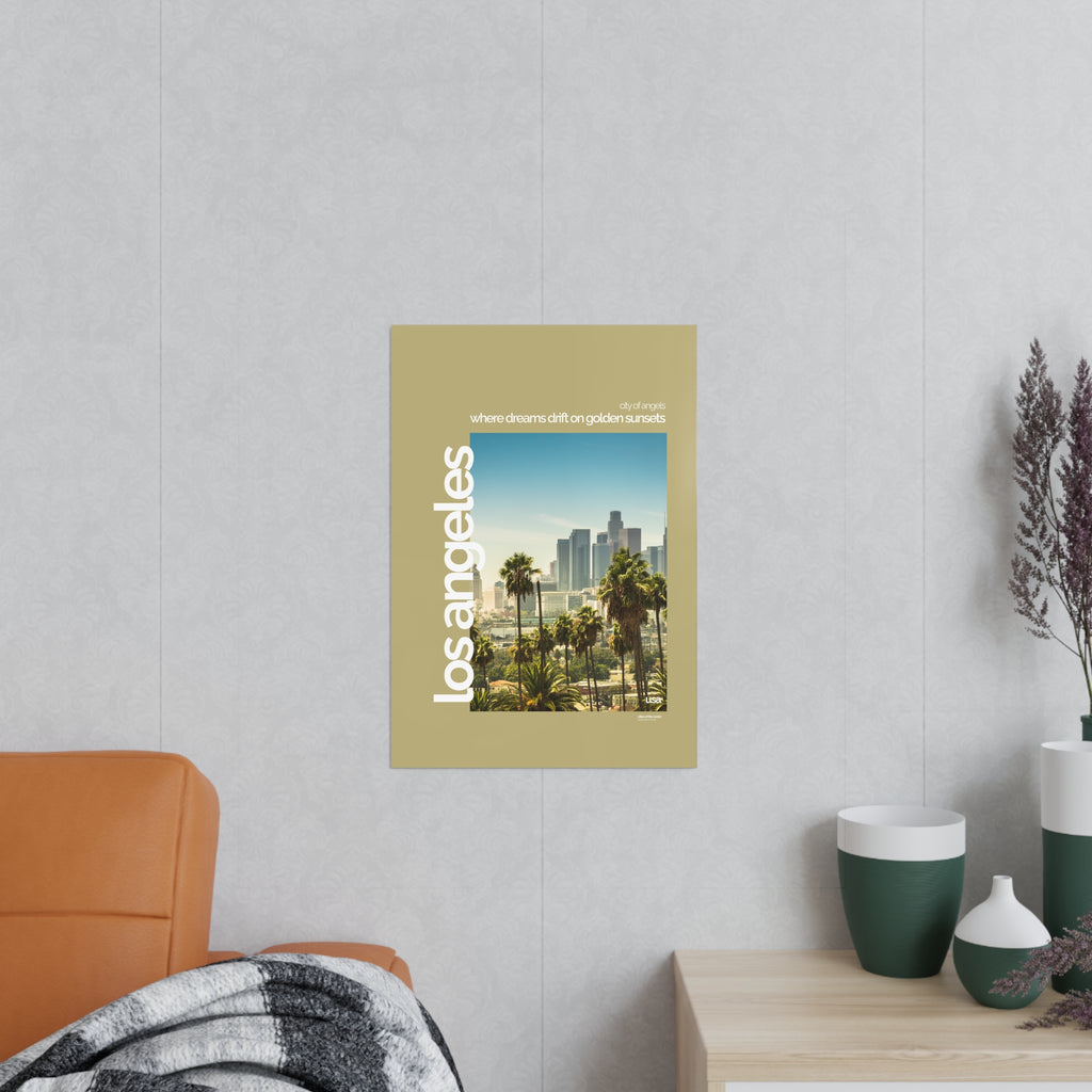 Los Angeles Poster | Cities of the World | Wandkunst fuer Reisende, Sammler & Stadtliebhaber | Moderne Stadtdeko, Fotoposter