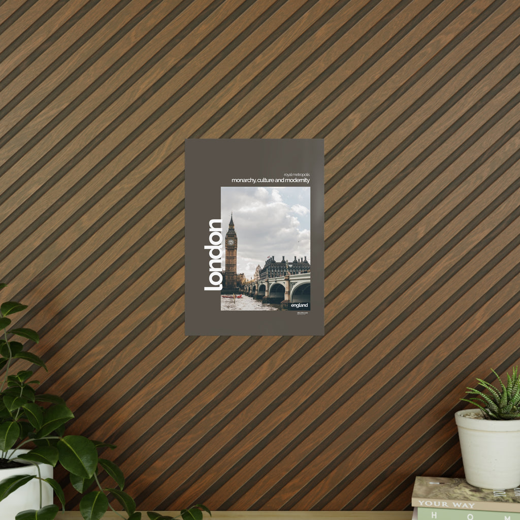 London Poster | Cities of the World | Wandkunst fuer Reisende, Sammler & Stadtliebhaber | Moderne Stadtdeko, Fotoposter