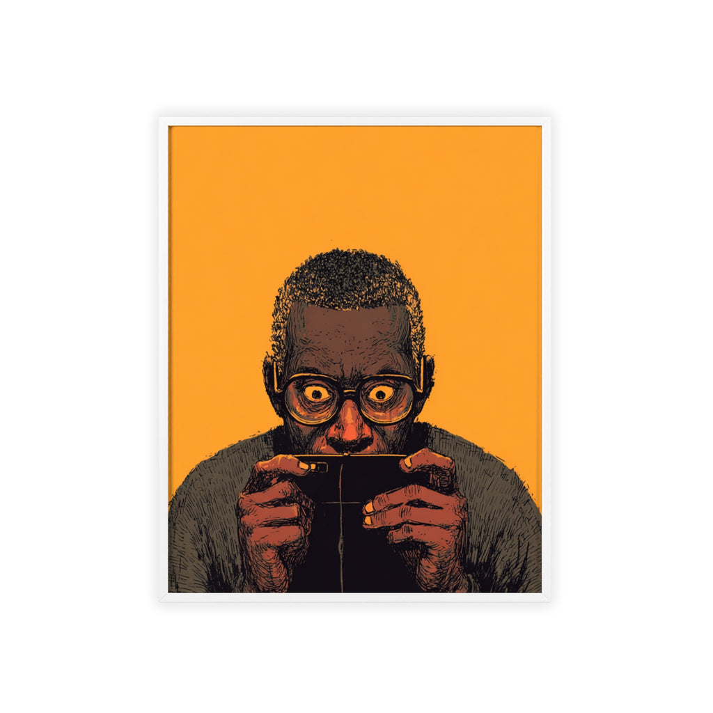 Comic Man Poster mit gelbem Hintergrund | Pop Art Wanddeko, Moderne Wandkunst, Street Art Style, Wanddeko Poster