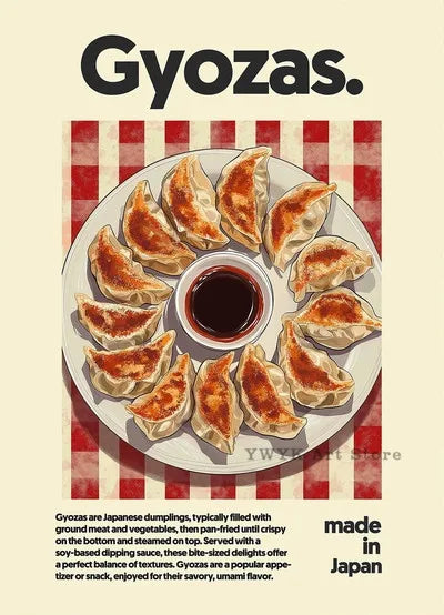 Asian Food Leinwandbild – Poster mit Ramen & Hot Pot für Wohnraumdeko