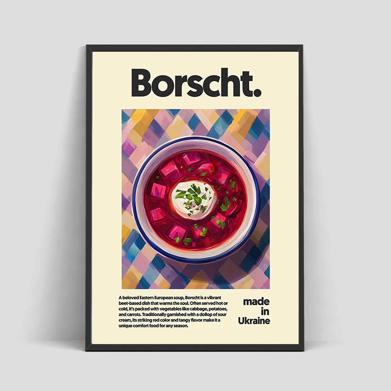 Asian Food Leinwandbild – Poster mit Ramen & Hot Pot für Wohnraumdeko