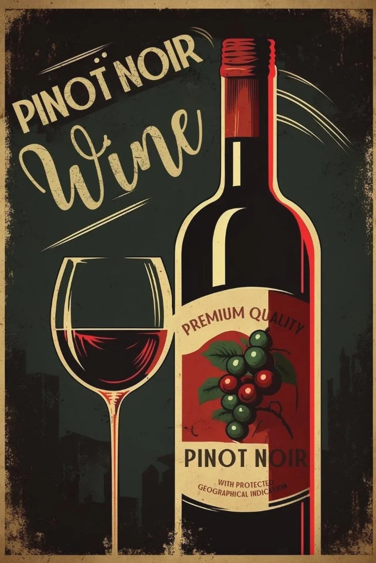 Retro Cocktail Poster – Martini, Bier & Whiskey Leinwandbild für Bar & Zuhause