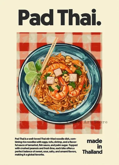 Asian Food Leinwandbild – Poster mit Ramen & Hot Pot für Wohnraumdeko