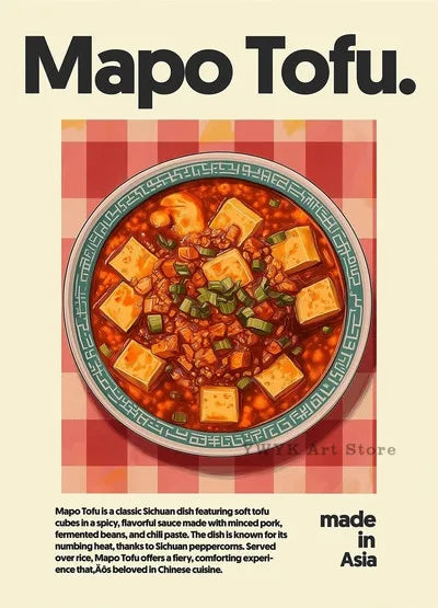 Asian Food Leinwandbild – Poster mit Ramen & Hot Pot für Wohnraumdeko