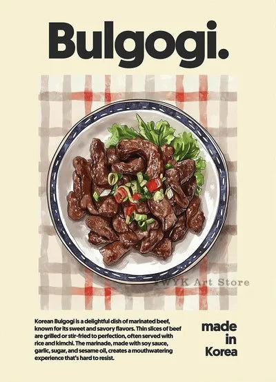 Asian Food Leinwandbild – Poster mit Ramen & Hot Pot für Wohnraumdeko