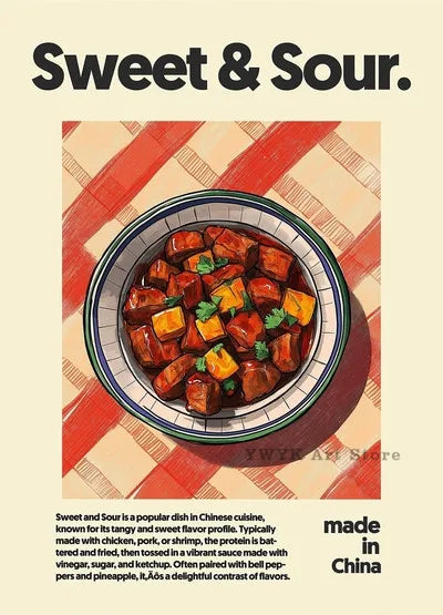 Asian Food Leinwandbild – Poster mit Ramen & Hot Pot für Wohnraumdeko